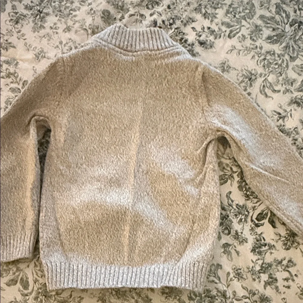 Carter's Cream Shawl-Collar Button Pullover Sweater